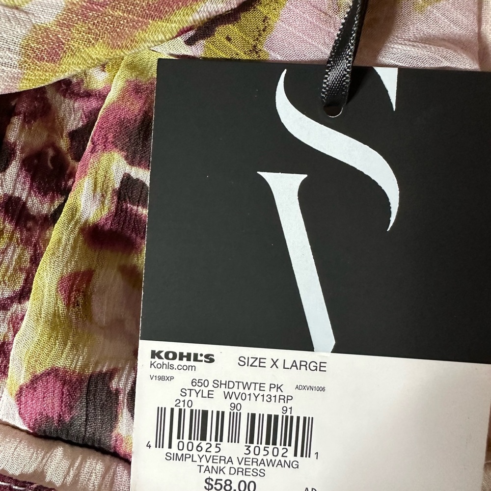 Vera wang simply Vera sleeveless dress size XL - Picture 4 of 5